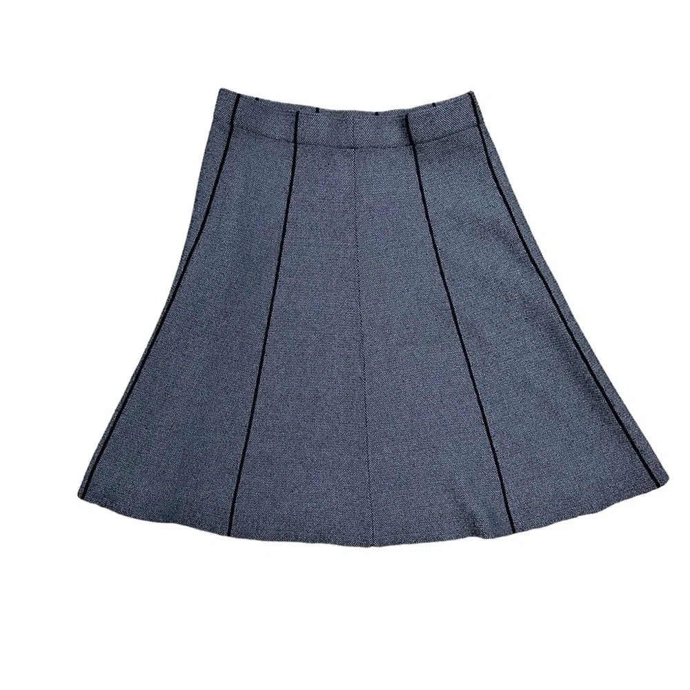 Zara Basic Dark Grey A-Line High Waisted Mini Skirt US S
